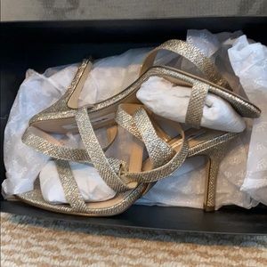 Brand new Nina gold shimmer sandals size 8